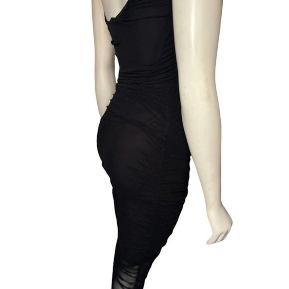 2000s Jean Paul Gaultier SOLEIL Vintage black sheer dress XS - Picture 8 of 11